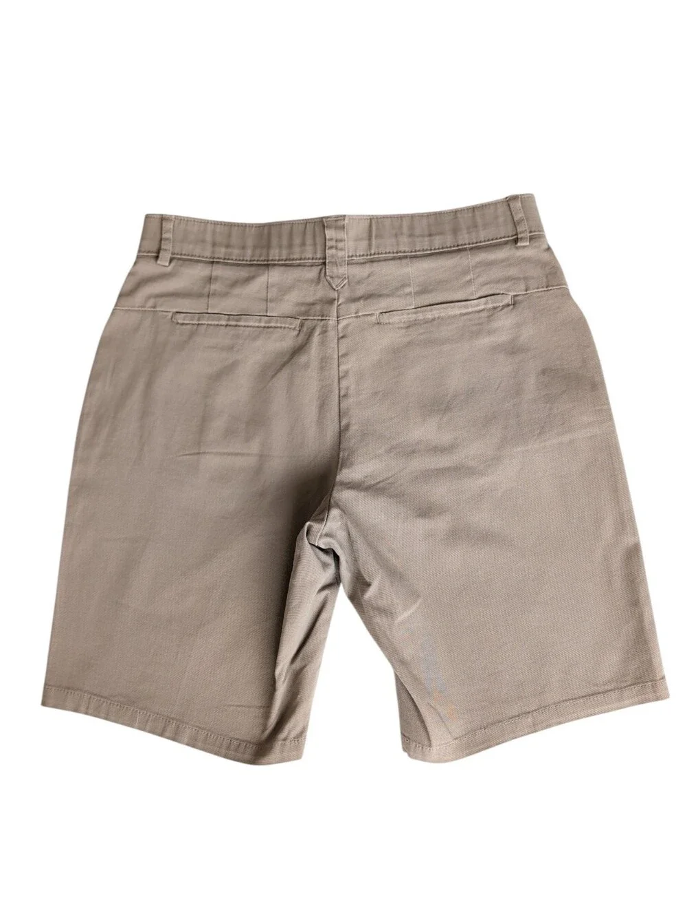Lee Total Freedom Mid-Rise Matteo Chino Bermuda Shorts 8M Khaki Grey Persian